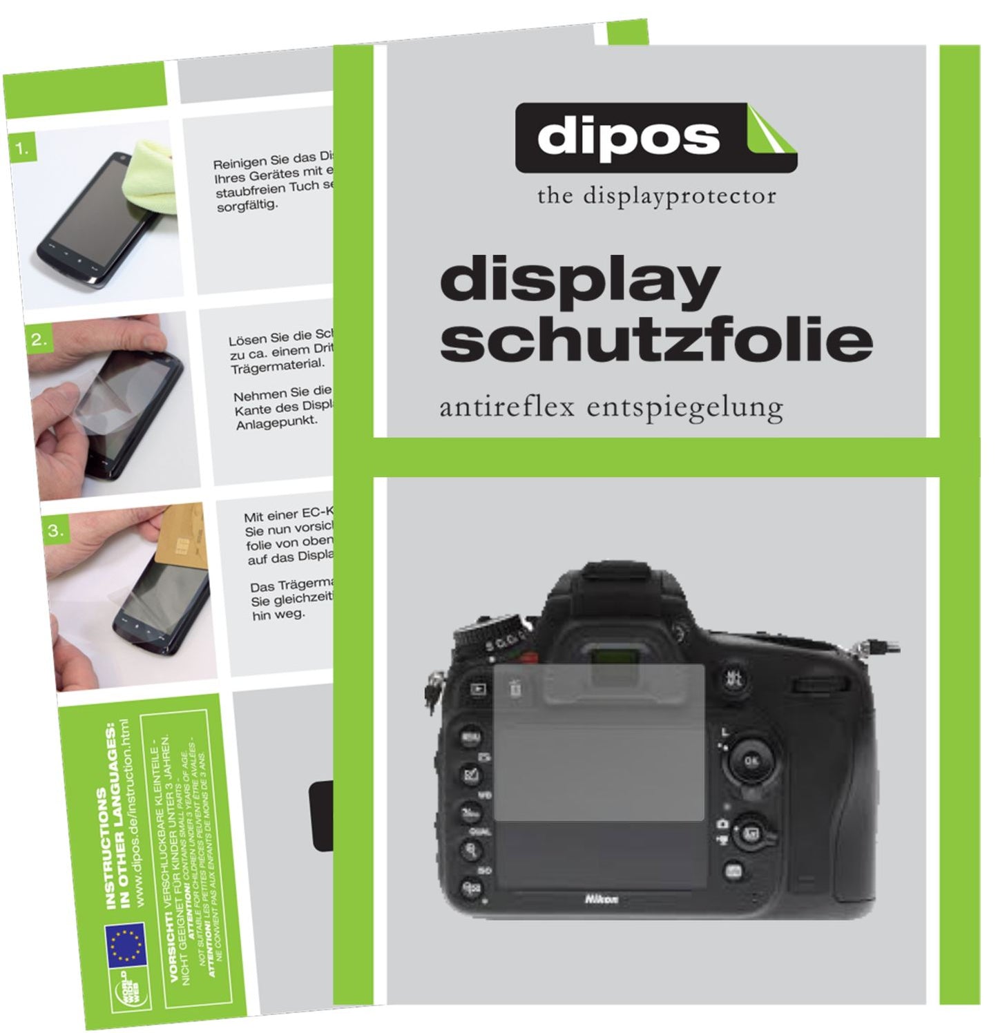 6x Screen Protector for Nikon D610 Protection Anti Glare dipos
