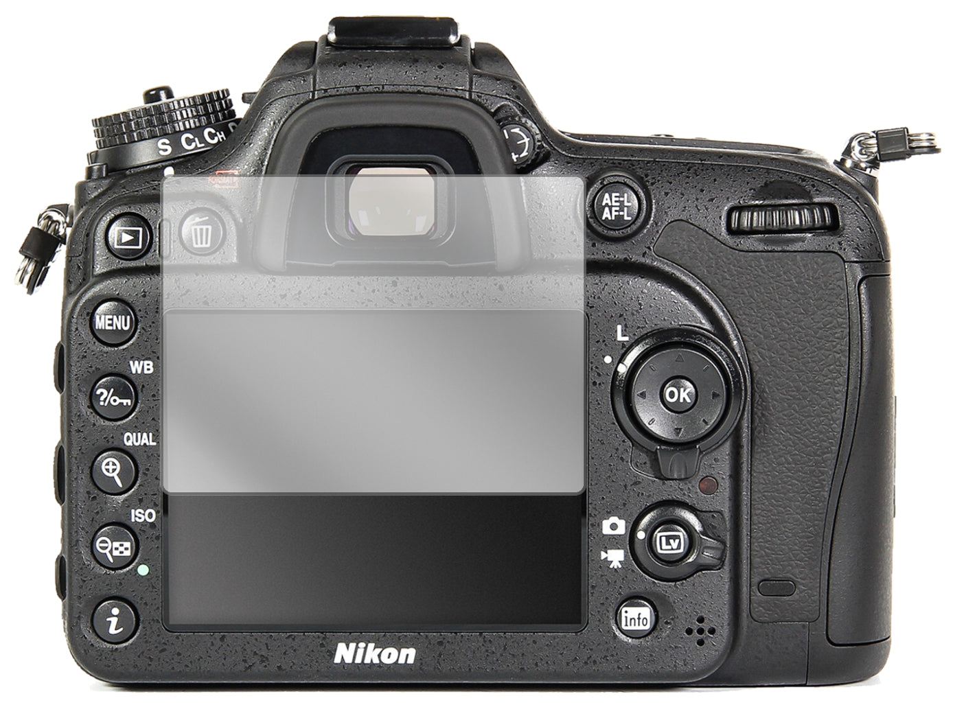 5x Schutzfolie klar für Nikon D7100 Display-Schutzfolie