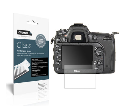 Matte Displayschutzfolie von dipos passend für Nikon D7100, 9H kratzfest und blasenfrei montiert