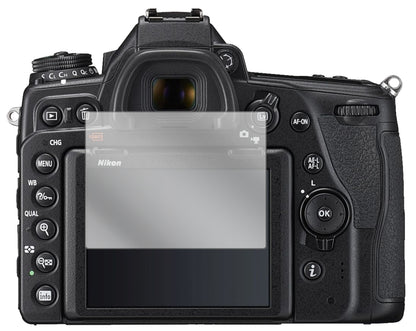 NikonD780 mit aufgebrachter dipos Displayschutzfolie, glasklare Darstellung ohne Einschränkungen
