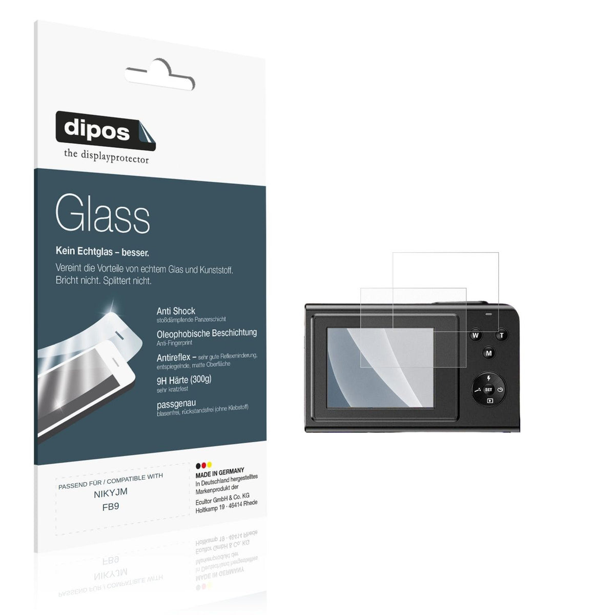 2x Screen Protector for NIKYJM FB9 matte Flexible Glass 9H dipos