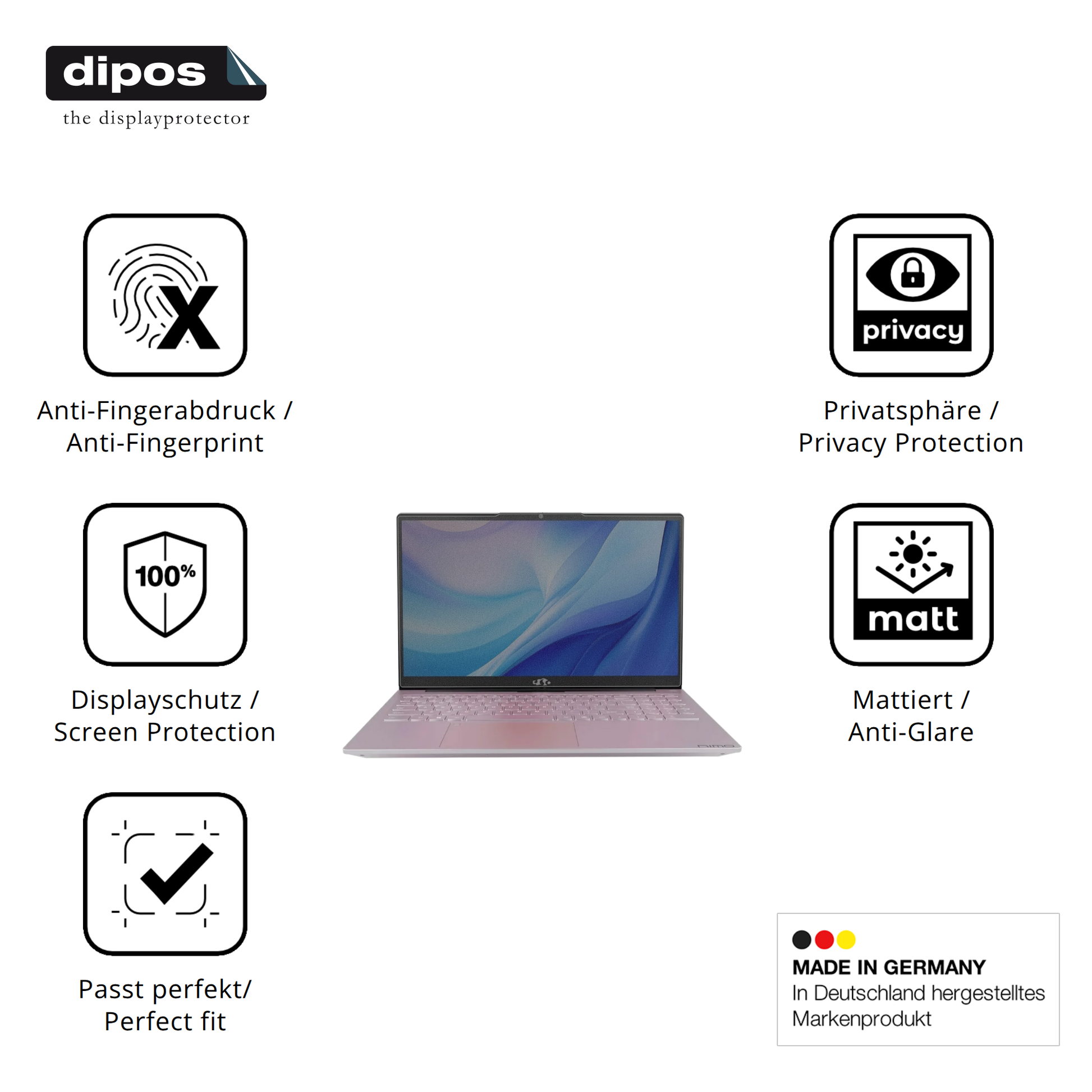 Privatsphäre-Schutz durch Sichtschutz-Folie passend zugeschnitten für NIMO N151