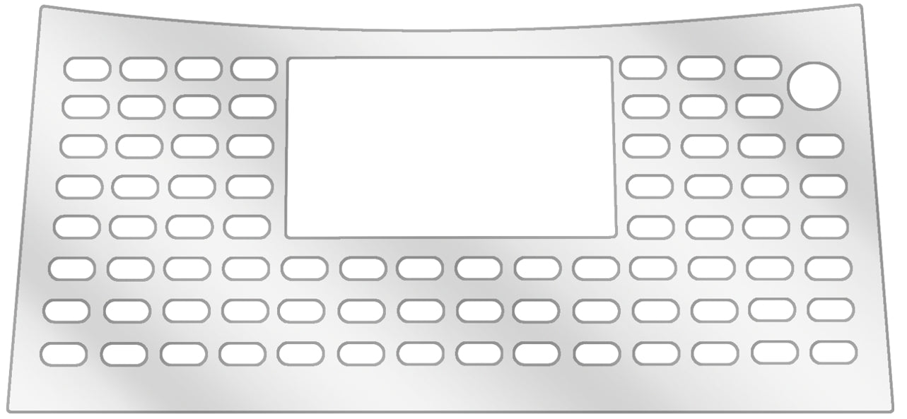 dipos Displayschutz für NIVONA NICR 859 Tropfblech, transparente Oberfläche, geringe Dicke und perfekte Passform