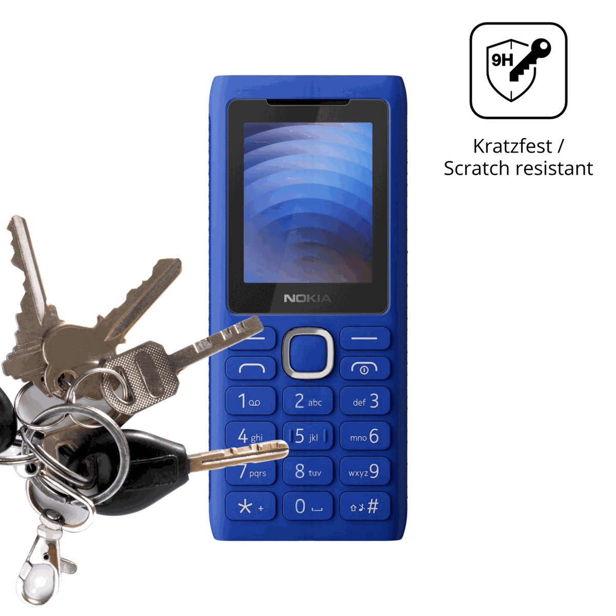 dipos Displayschutz für Nokia 110 Power, mattierte Oberfläche, robuste Festigkeit und perfekte Passform