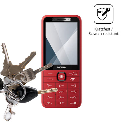 dipos Displayschutz für Nokia 215 4G 2nd Edition, transparente Oberfläche, perfekte Passform auch für die Rundungen