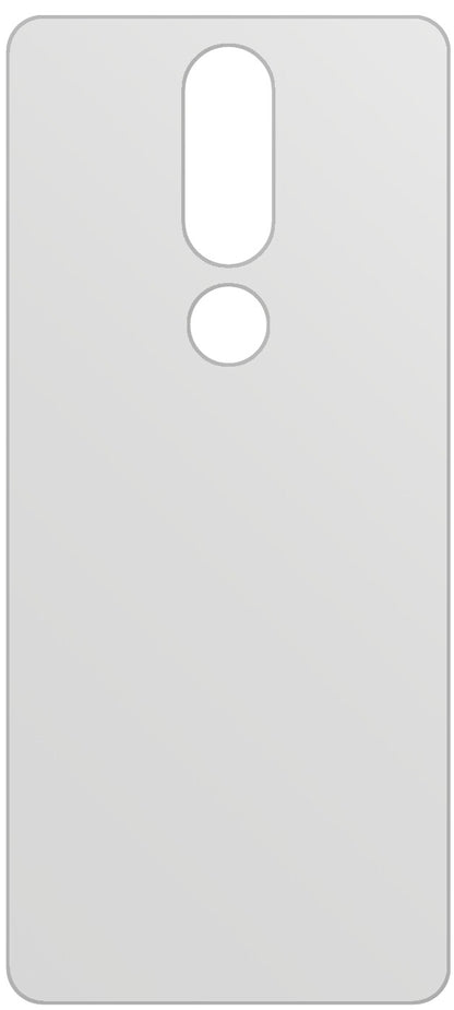 dipos Displayschutz für Nokia 5.1 Plus Rückseite, mattierte Oberfläche, geringe Dicke und perfekte Passform