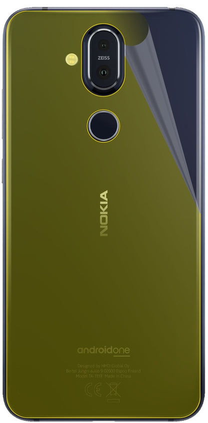 dipos Displayschutz für Nokia 8.1 Rückseite, transparente Oberfläche, geringe Dicke und perfekte Passform