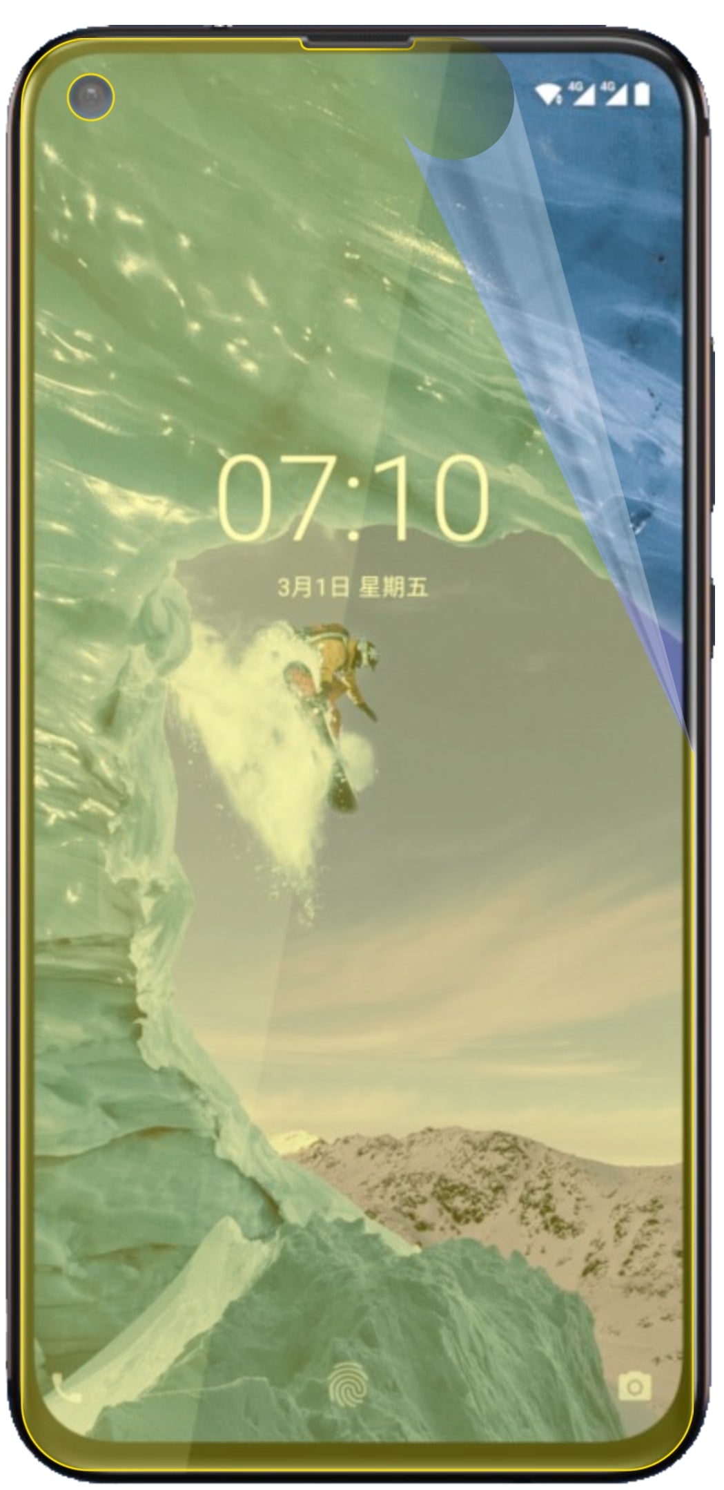 dipos Displayschutz für Nokia X71, transparente Oberfläche, geringe Dicke und perfekte Passform