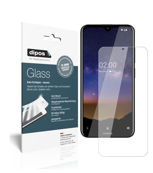 Klare Displayschutzfolie von dipos passend für Nokia 46055, 9H kratzfest und blasenfrei montiert