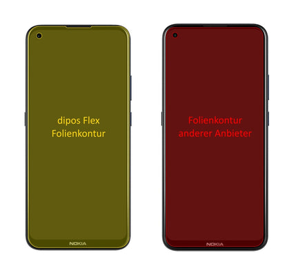 2x Screen Protector for Nokia 5.4 Protective Film covers 100% dipos Flex