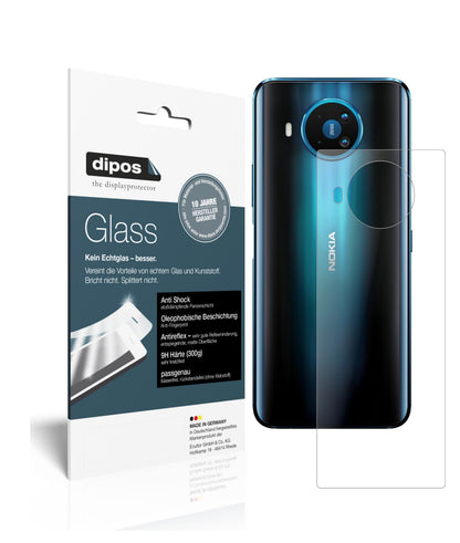 Matte Displayschutzfolie von dipos passend für Nokia 8.3 5G Rückseite, 9H kratzfest und blasenfrei montiert