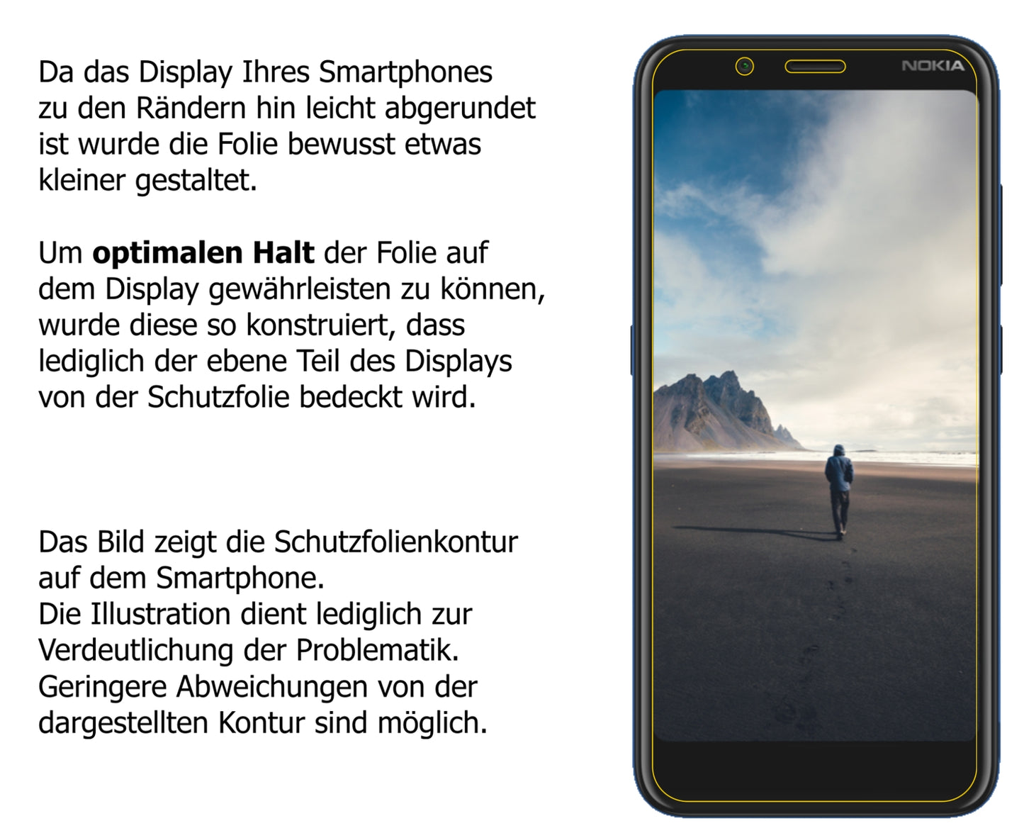 1x Schutzfolie matt für Nokia C2 Tava Display-Schutzfolie