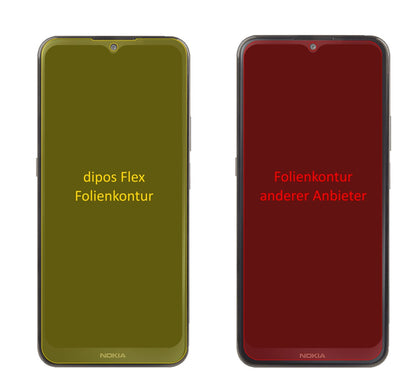 3x Screen Protector for Nokia G300 Protective Film covers 100% dipos Flex