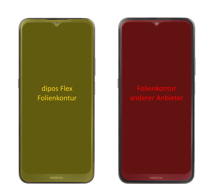 3x Screen Protector for Nokia G300 Protective Film covers 100% dipos Flex