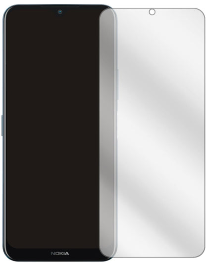 NokiaG50 mit aufgebrachter dipos Displayschutzfolie, glasklare Darstellung ohne Einschränkungen