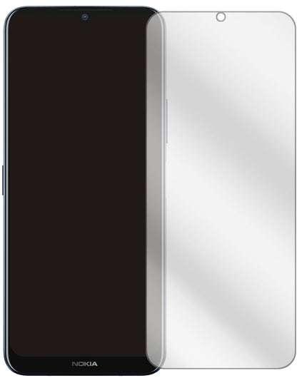 NokiaG50 5G mit aufgebrachter dipos Displayschutzfolie, glasklare Darstellung ohne Einschränkungen