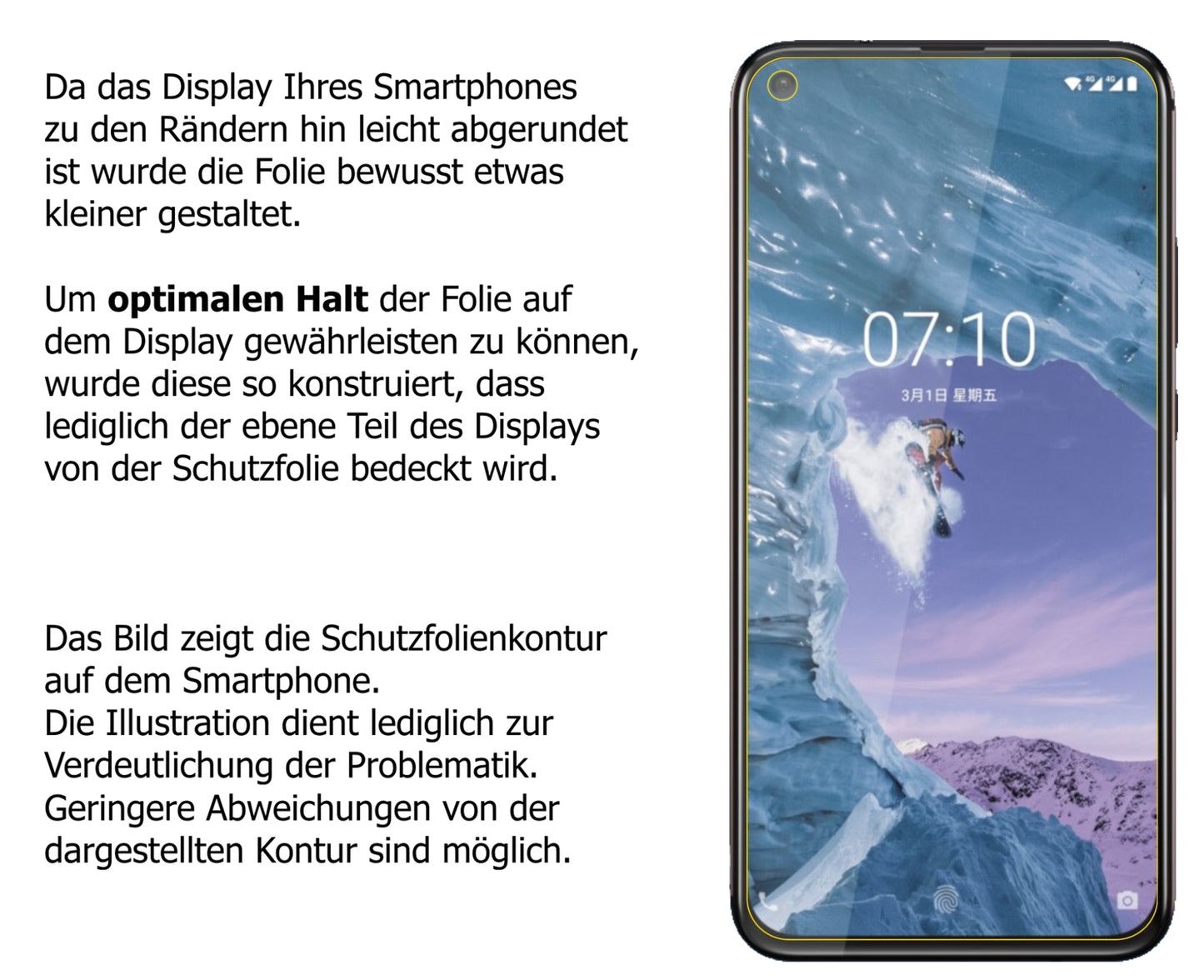 5x Schutzfolie klar für Nokia X71 Display-Schutzfolie