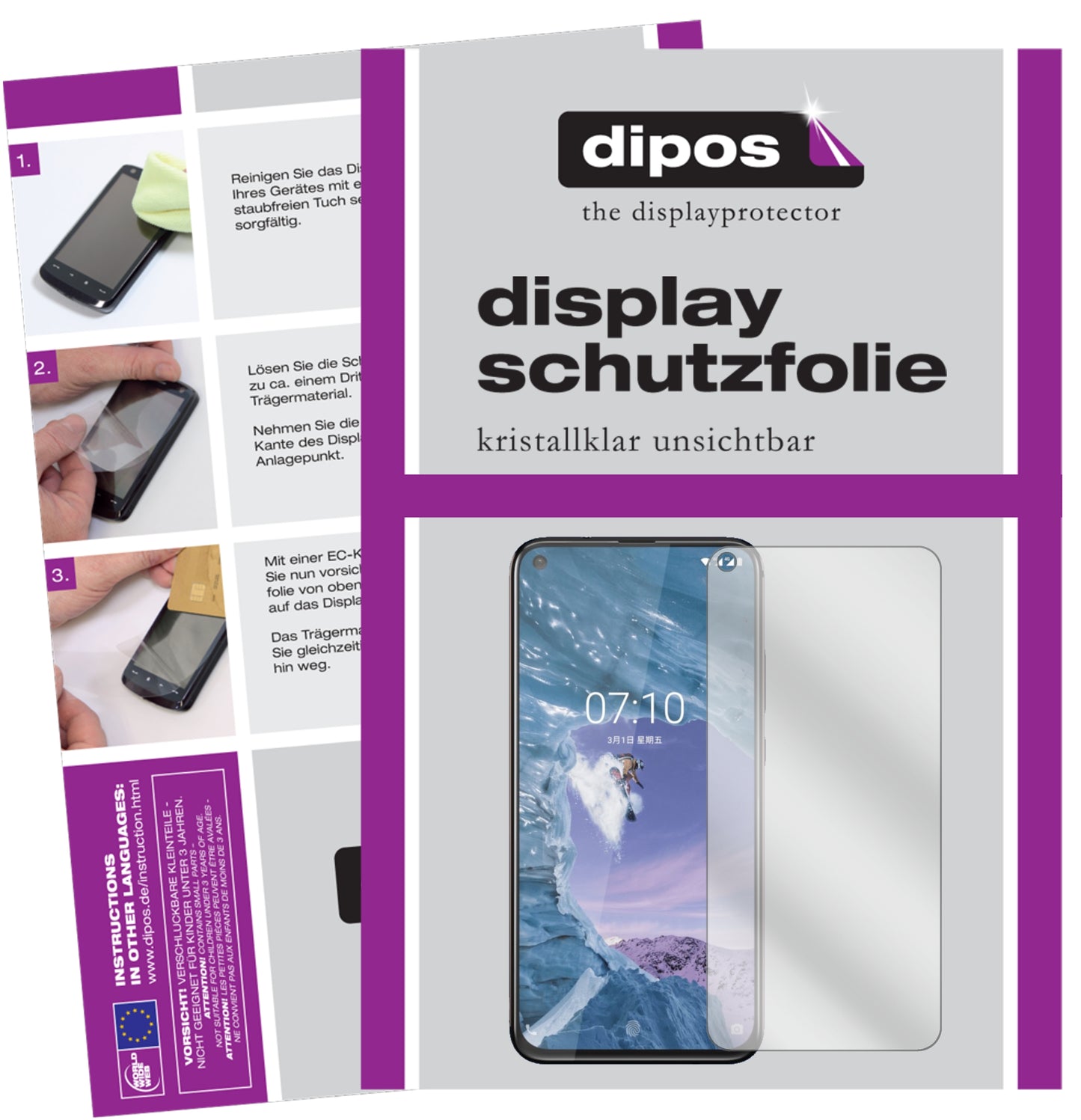 Kristallklare, dünne Schutzfolie: Kratzfest & passgenau für Nokia-X71