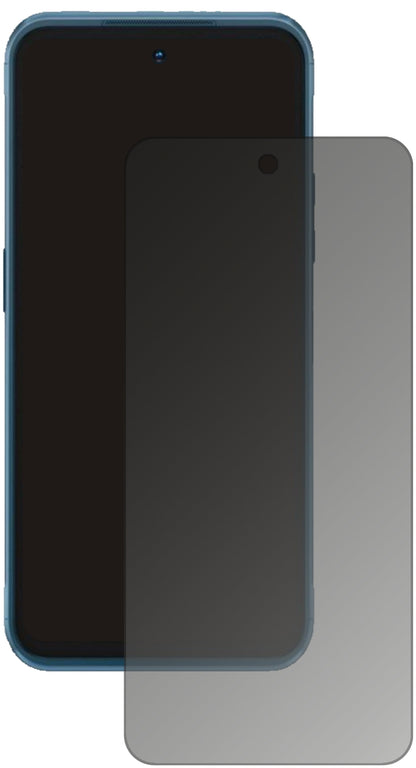 NokiaXR20 mit aufgebrachtem dipos Displayschutz, der seitliche Einblicke blockiert