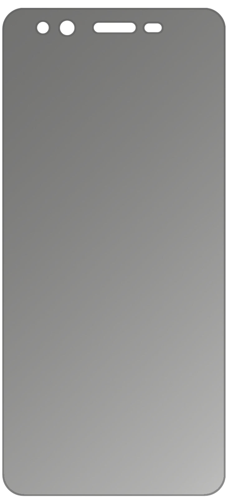 dipos Displayschutz für Nomu M8, mattierte Oberfläche, Blickschutzfilter und perfekter Passform