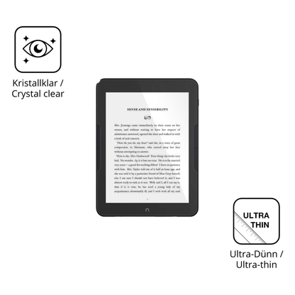 Dünne und klare Folie passend zugeschnitten für Nook GlowLight 4