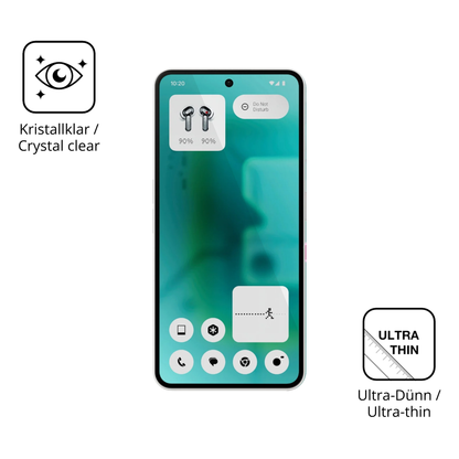 Dünne und klare Folie passend zugeschnitten für Nothing Phone (3a) Community Edition