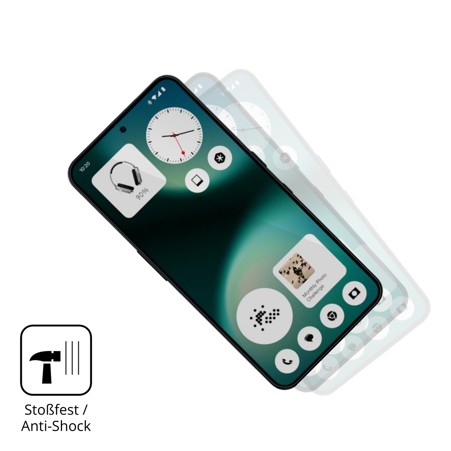 2x 9H Schutzfolie für Nothing Phone 3a Lite Panzerfolie