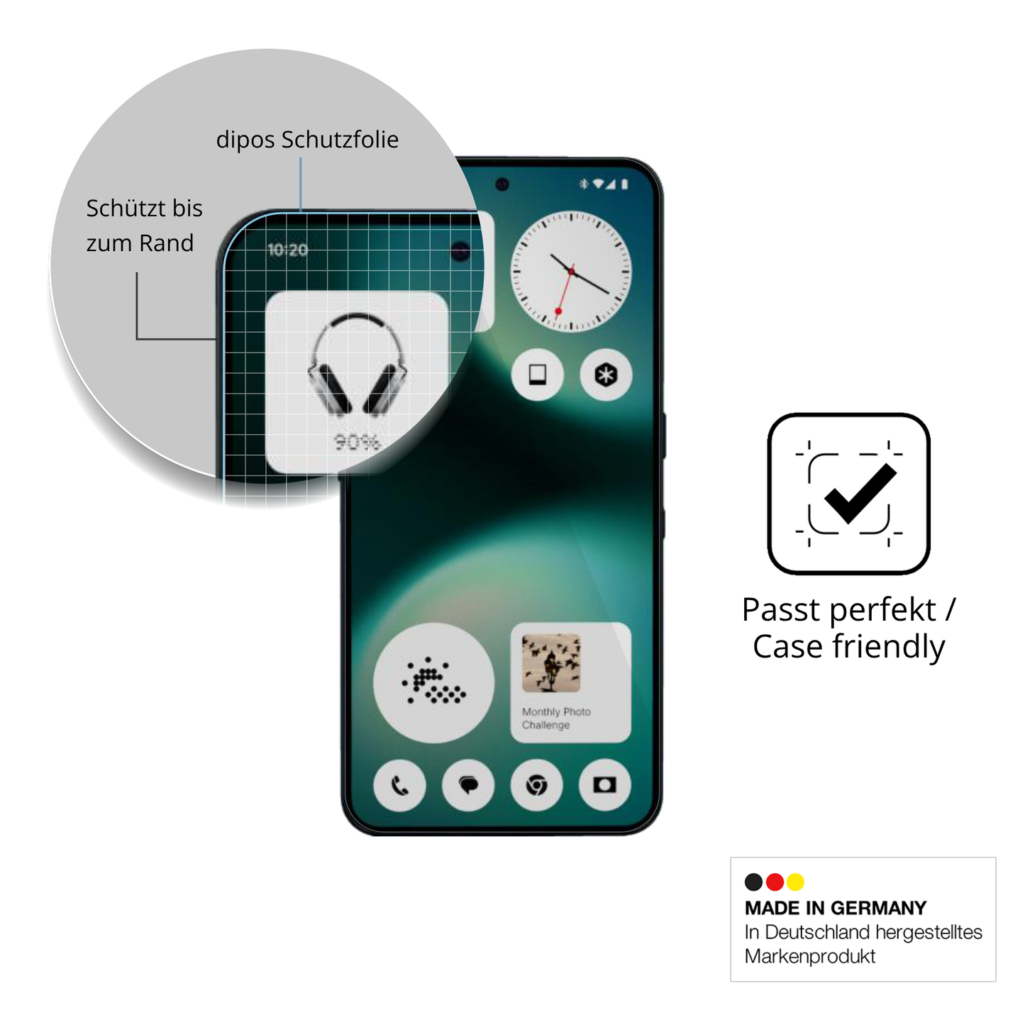 2x 9H Schutzfolie für Nothing Phone 3a Lite Panzerfolie