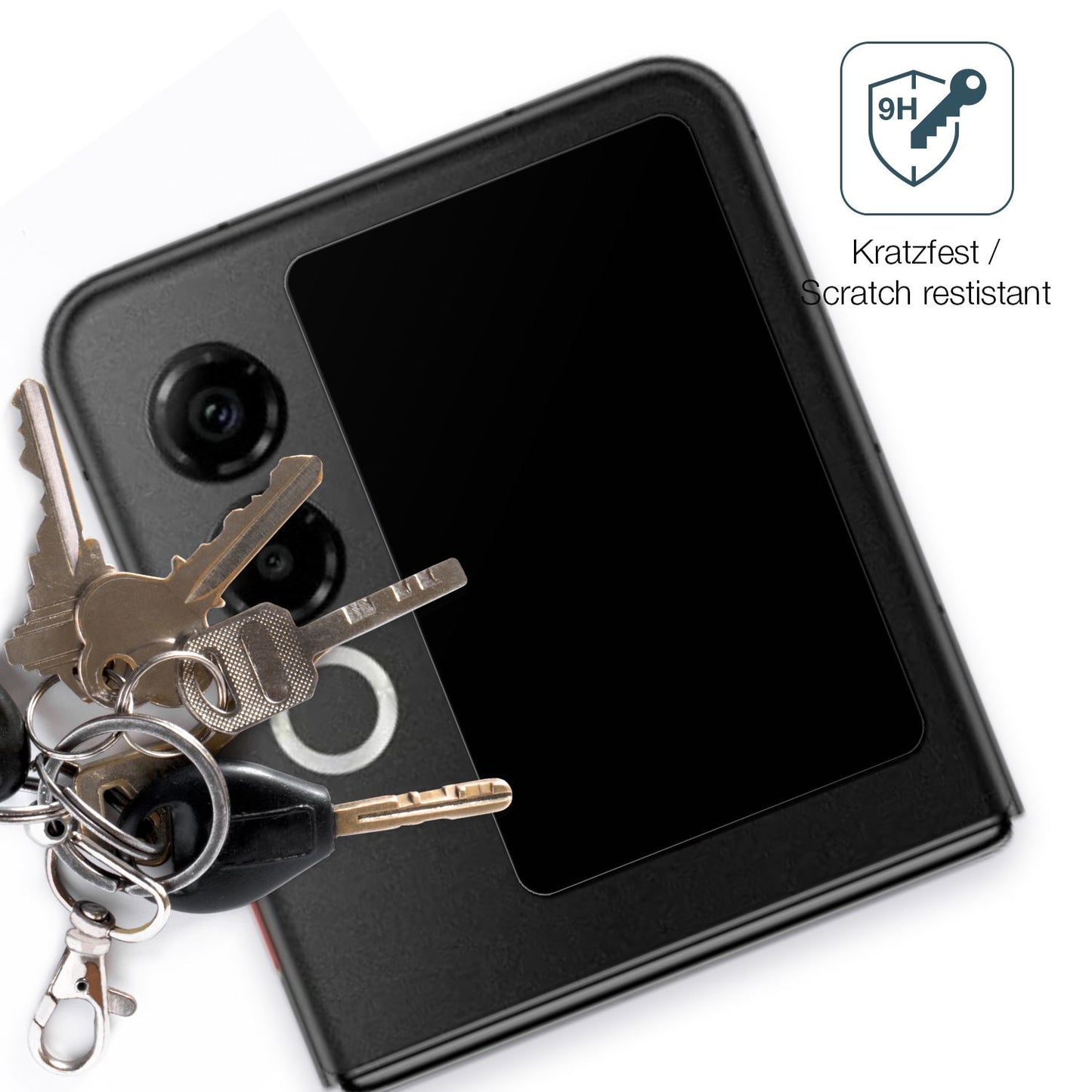 dipos Displayschutz für Nubia ZTE Flip 2 5G Außenseite, mattierte Oberfläche, robuste Festigkeit und perfekte Passform