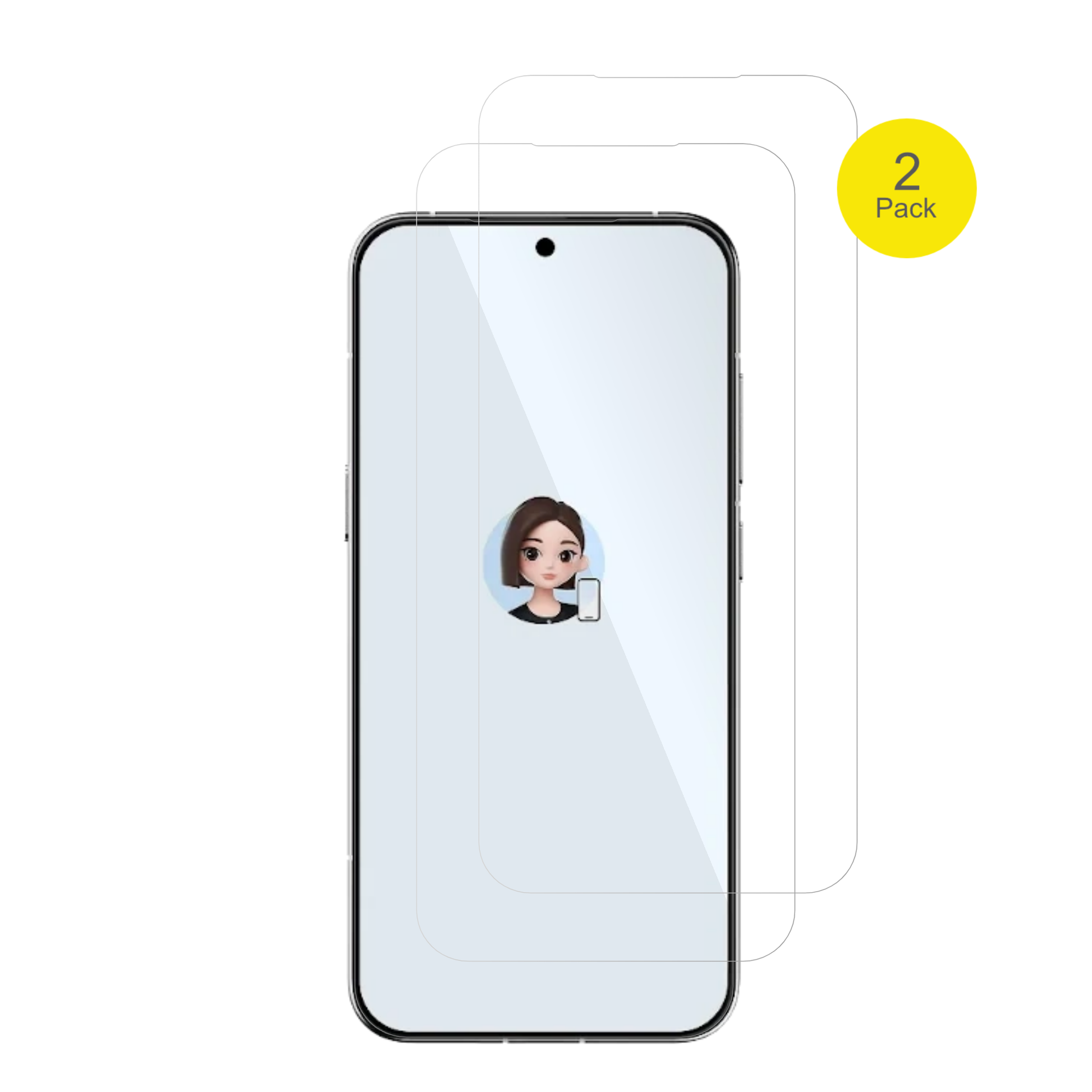 NubiaM153 mit aufgebrachter dipos Displayschutzfolie, glasklare Darstellung ohne Einschränkungen