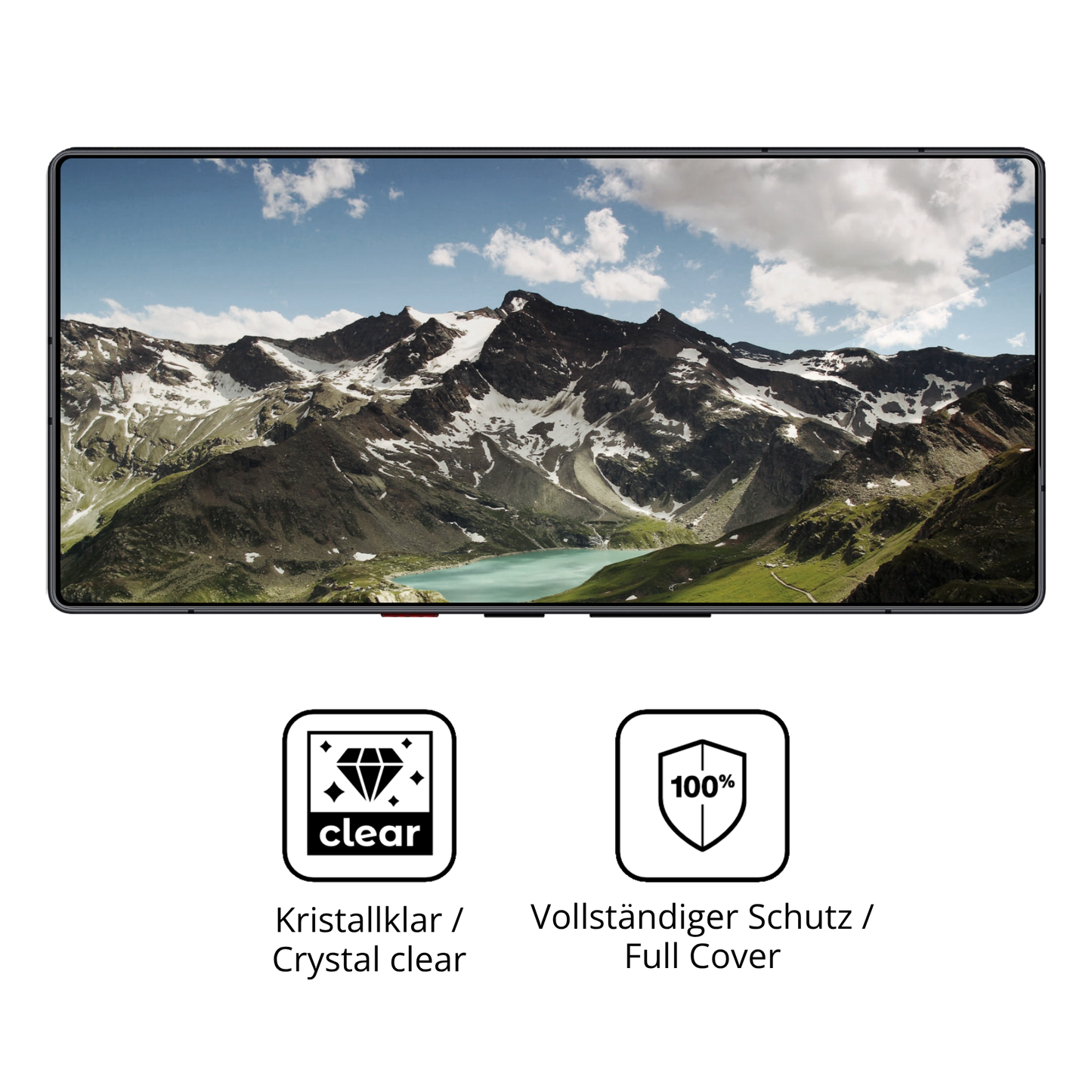 Dünne und klare Folie passend zugeschnitten für nubiared magic 11 pro