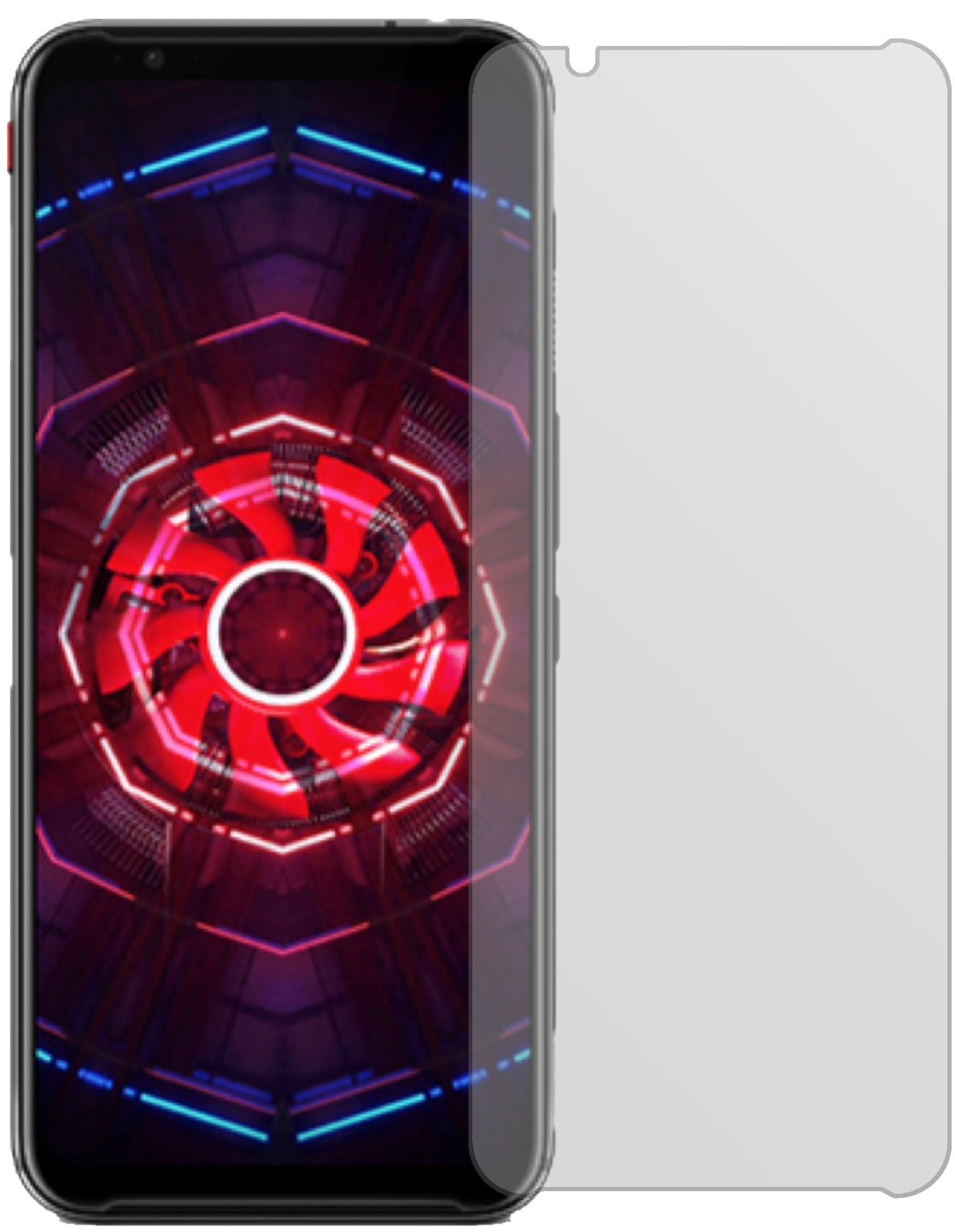 2x Schutzfolie matt für nubia Red Magic 3s Display-Schutzfolie