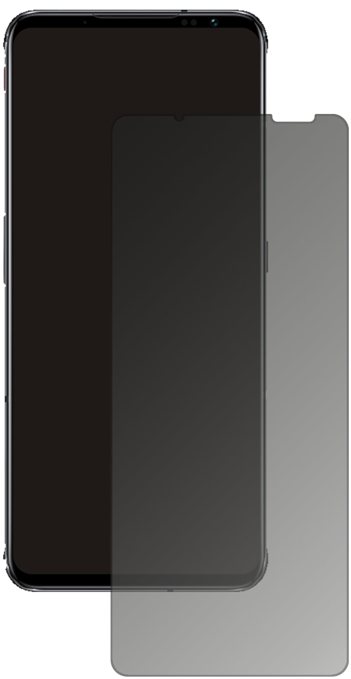 nubiaRed Magic 6 Pro mit aufgebrachtem dipos Displayschutz, der seitliche Einblicke blockiert