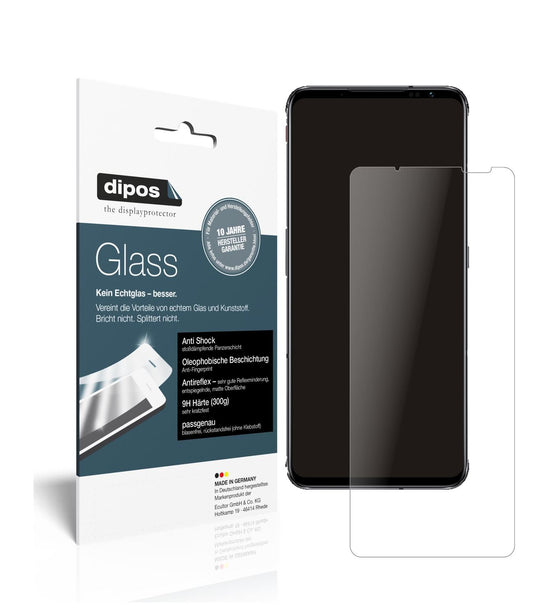 Matte Displayschutzfolie von dipos passend für nubia Red Magic 6, 9H kratzfest und blasenfrei montiert