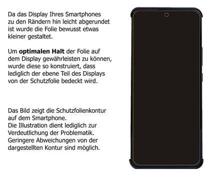 Privatsphäre-Schutz durch Sichtschutz-Folie passend zugeschnitten für Nubia Red Magic 6R