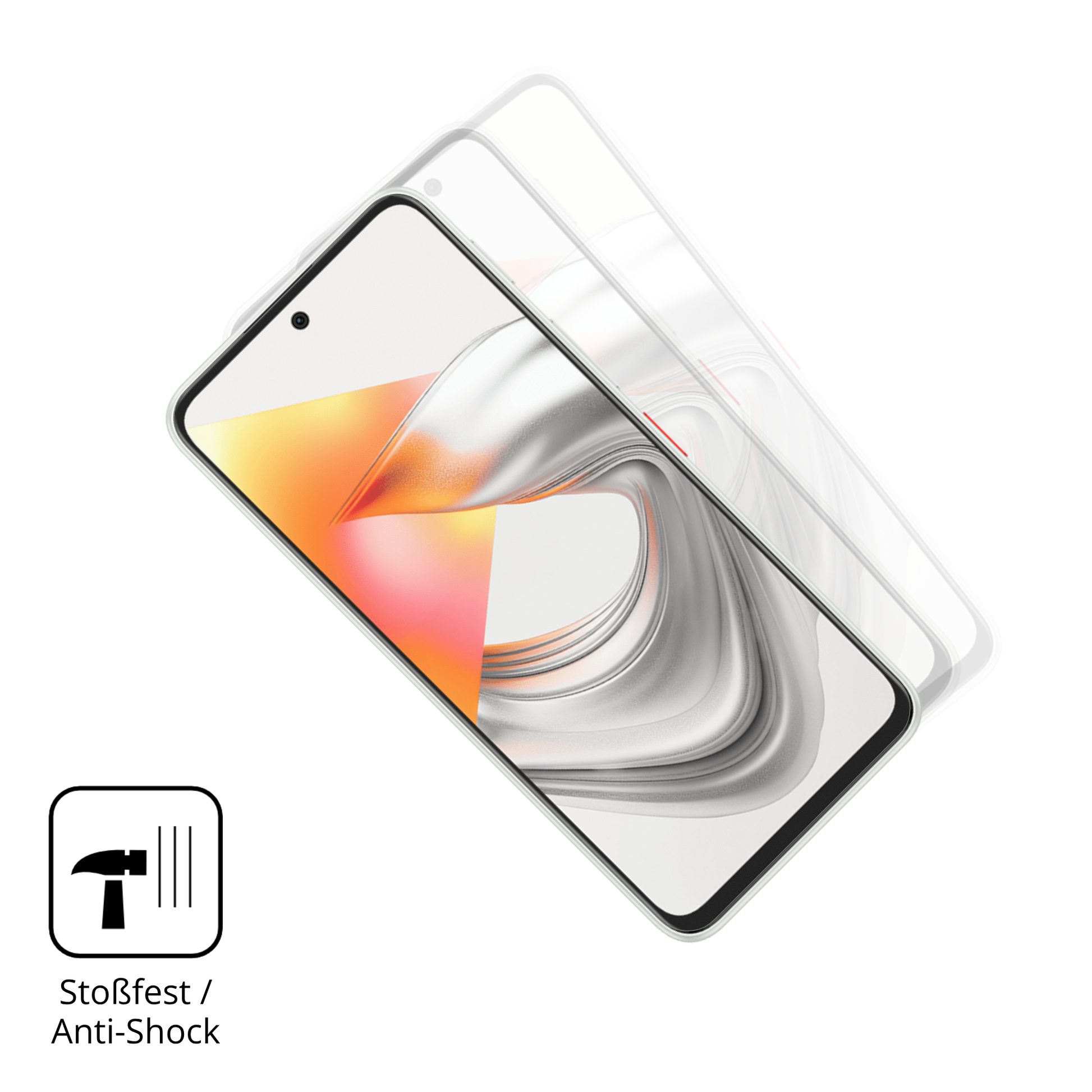 Schutz gegen Kratzer auf dem Nubia S2 Lite Glas durch Schlüssel, Stöße gegen die Tischkante oder Stürze