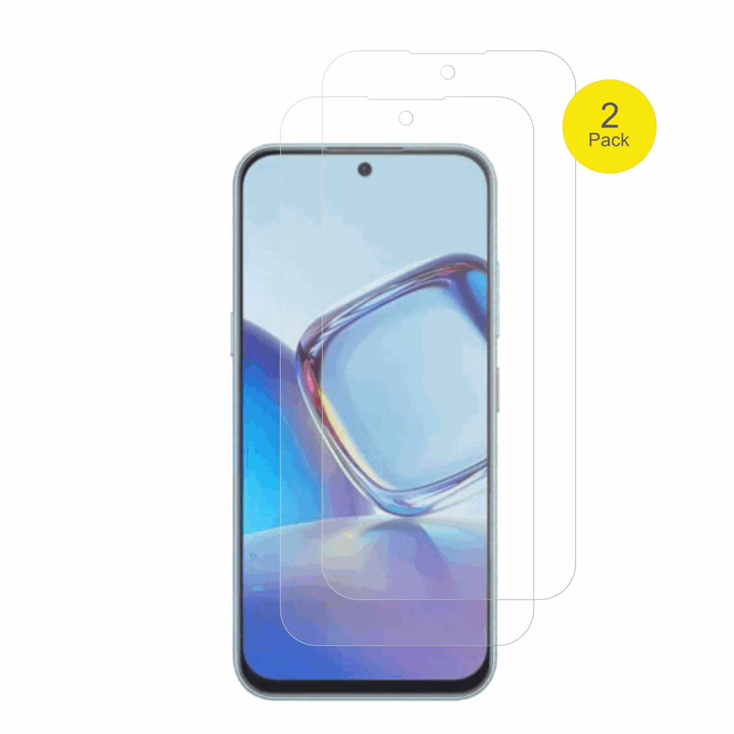 nubiav80 design mit aufgebrachter dipos Flex Schutzfolie, glasklare Darstellung ohne Einschränkungen
