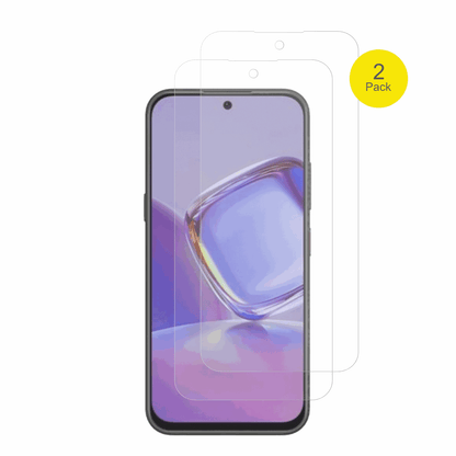 NubiaV80 Pro mit aufgebrachter dipos Flex Schutzfolie, glasklare Darstellung ohne Einschränkungen