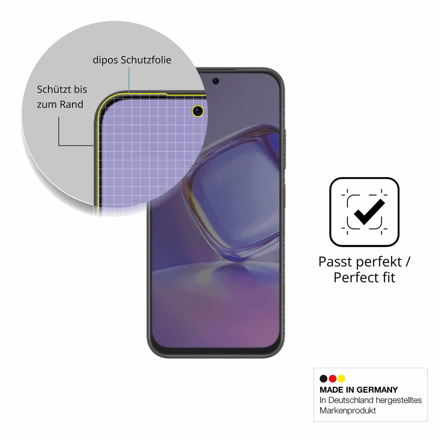 Schutz gegen Kratzer auf dem Nubia V80 Pro Glas durch Schlüssel, Stöße gegen die Tischkante oder Stürze
