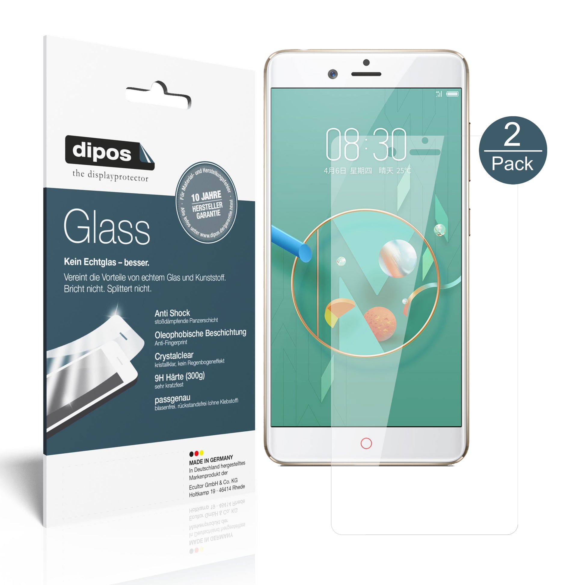 Perfekte Passform und ultimative Qualität: Unser 9H Panzerglas bietet Schutz für Nubia-Z17 Mini