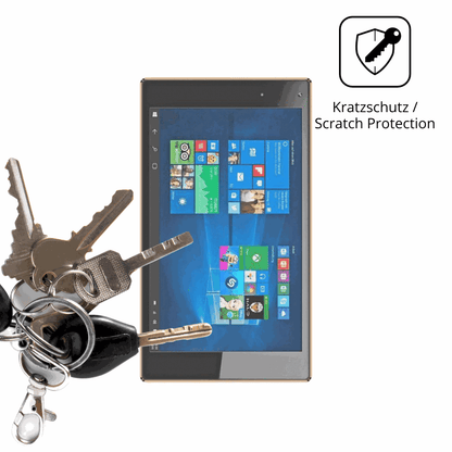 Schutz gegen Kratzer auf dem Odys Cosmo Windows X9 Glas durch Schlüssel oder Ähnliches