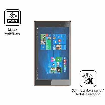 9H Hartbeschichtete, flexible Folie passend zugeschnitten für Odys Cosmo Windows X9