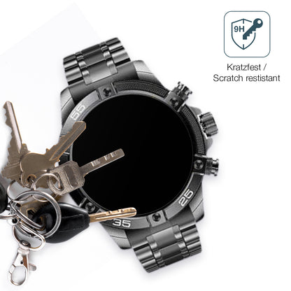 dipos Displayschutz für OHUGNA Smartwatch 1.53 Zoll, mattierte Oberfläche, robuste Festigkeit und perfekte Passform