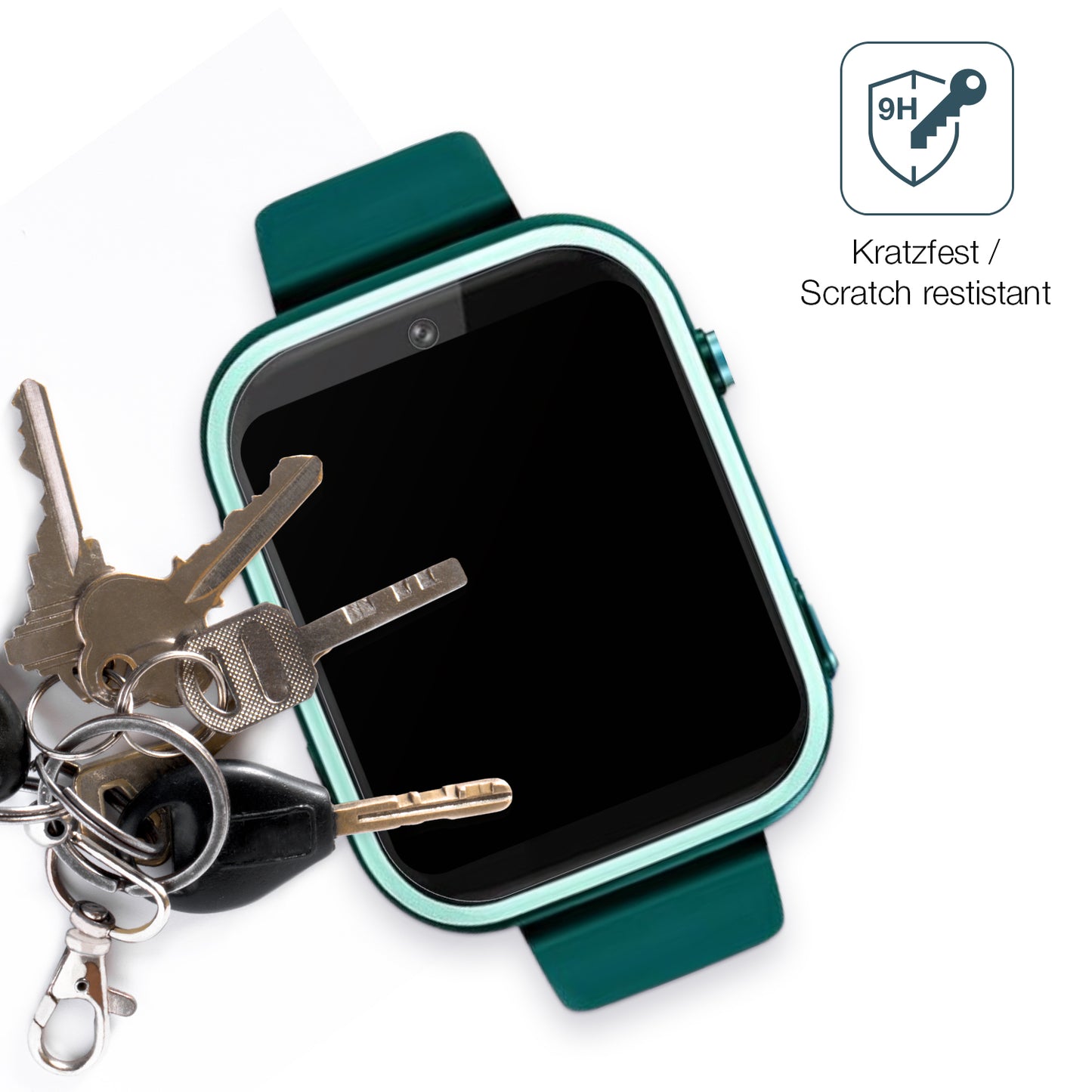 dipos Displayschutz für Okyuk T45 Smartwatch Kinder, mattierte Oberfläche, robuste Festigkeit und perfekte Passform