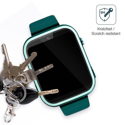 dipos Displayschutz für Okyuk T45 Smartwatch Kinder, transparente Oberfläche, perfekte Passform auch für die Rundungen