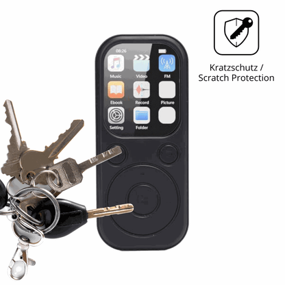 Schutz gegen Kratzer auf dem Olycism 64 GB MP3-Player Glas durch Schlüssel oder Ähnliches
