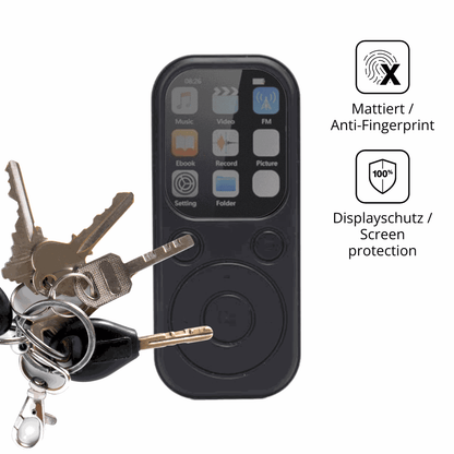 dipos Displayschutz für Olycism 64 GB MP3-Player, mattierte Oberfläche, Blickschutzfilter und perfekter Passform