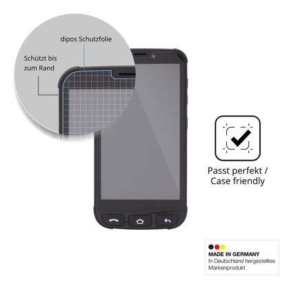 Besonders flexibler Displayschutz mit Anti-Shock-Schicht im Materialmix