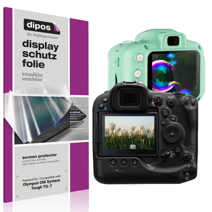 4x Schutzfolie klar für Olympus OM System Tough TG-7 Display-Schutzfolie