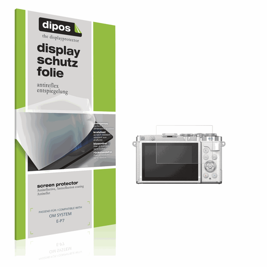 4x Screen Protector for OM SYSTEM E-P7 Protection Anti Glare dipos